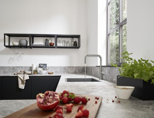Смеситель Hansgrohe Talis M54 72806800 для кухонной мойки, сталь фото 2
