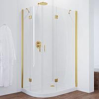 Душевой уголок Vegas Glass AFS-F 100*90 09 01 R профиль золото, стекло прозрачное