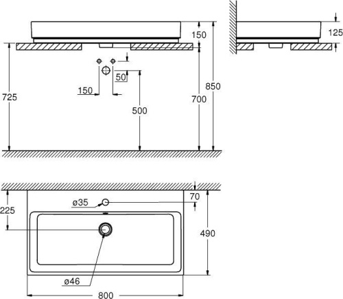 Раковина Grohe Cube Ceramic 3947600H фото 4