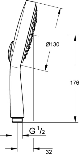 Душевая лейка Grohe Power&Soul Cosmopolitan 130 27664000 фото 9