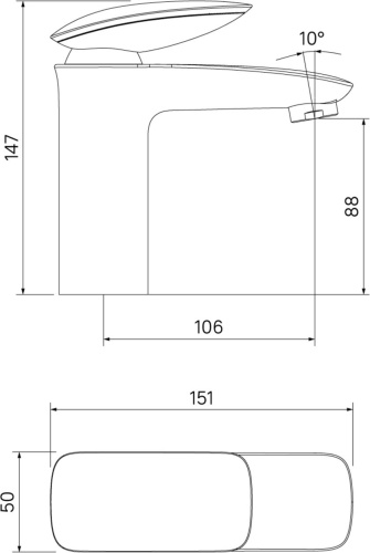 Смеситель IDDIS Stone STOSB00i01 для раковины фото 8