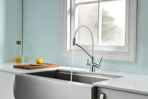 Смеситель Paulmark Siegen Si213111-CRw для кухонной мойки, хром фото 6