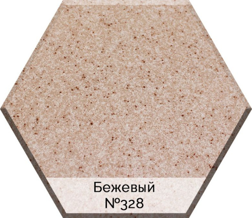 Мойка кухонная AquaGranitEx M-14 бежевая фото 2