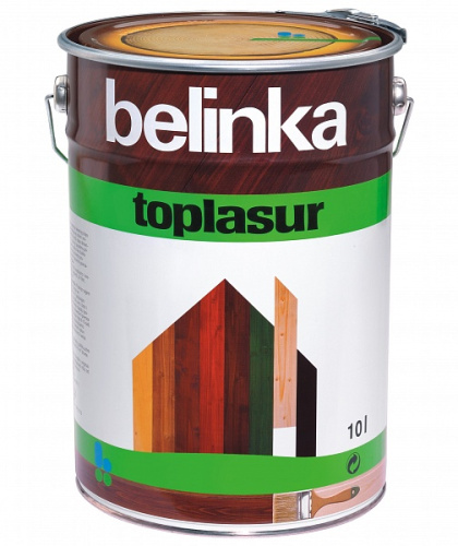 Belinka Toplasur Декоративное лазурное покрытие 10 л цвет 19 зеленая