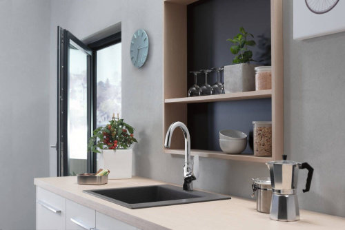 Смеситель Hansgrohe Focus M42 71802000 для кухонной мойки, хром фото 2