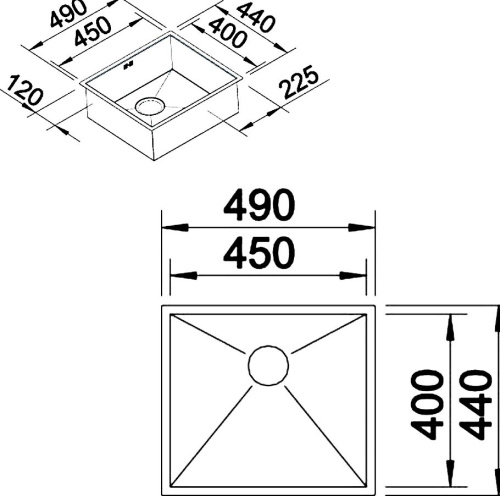 Мойка кухонная Blanco Zerox 450-U фото 2