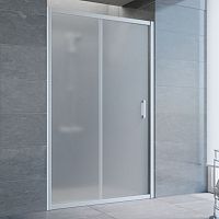 Душевая дверь в нишу Vegas Glass ZP 110 07 10 профиль матовый хром, стекло сатин