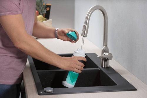 Смеситель Hansgrohe Focus M43 71811800 для кухонной мойки, сталь фото 3