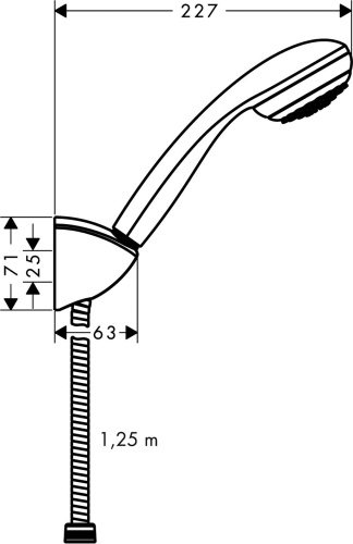 Душевой гарнитур Hansgrohe Crometta 85 27576000 хром фото 6