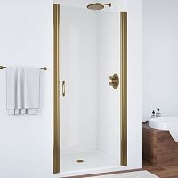 Душевая дверь в нишу Vegas Glass EP 65 05 01 профиль бронза, стекло прозрачное