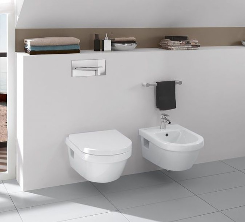 Унитаз подвесной Villeroy & Boch Omnia Architectura 5684HRR1 alpin, безободковый фото 4