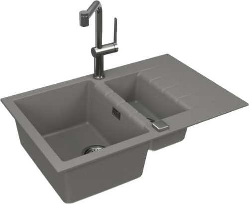 Мойка кухонная Alveus Cadit Granital 70 concrete фото 4