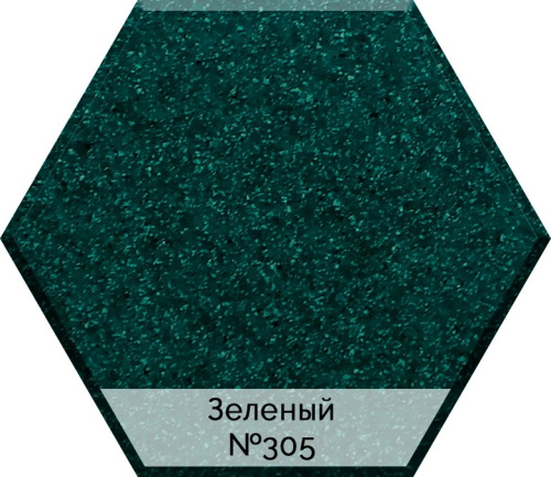 Мойка кухонная AquaGranitEx M-05 зеленая фото 2