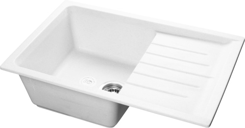 Мойка кухонная GranFest Practik GF-P760L белый фото 2