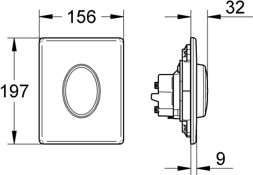 Кнопка смыва Grohe Skate Air 38564000 хром фото 5