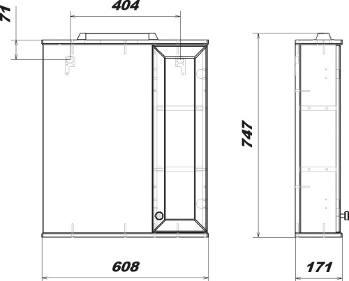 Зеркало Sanstar Бриз 60 П фото 4