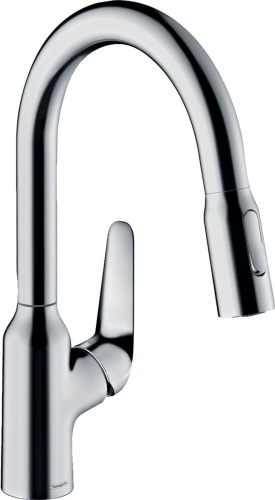 Смеситель Hansgrohe Focus M42 71801000 для кухонной мойки, хром