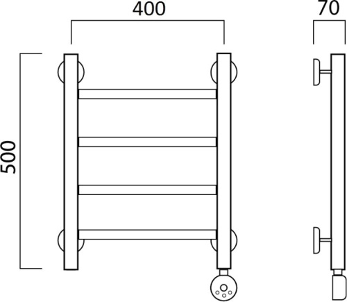 14 958 руб. Полотенцесушитель электрический Aquanerzh Прямой R 50х40 фото 2 Полотенцесушитель электрический Aquanerzh Прямой R 50х40 фото 2