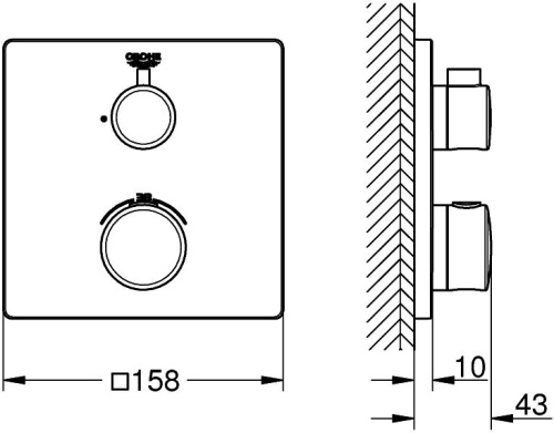 Термостат Grohe Grohtherm 24078000 для душа фото 2