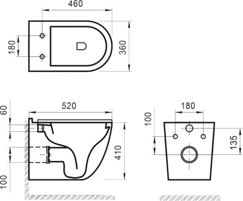 Унитаз подвесной BelBagno Senso-R BB017CHR фото 4