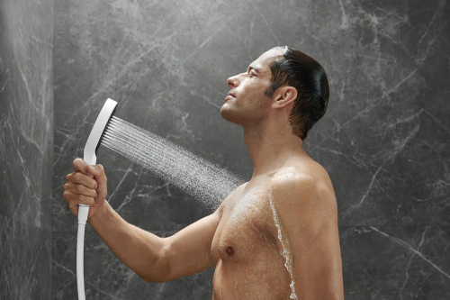 Душевая лейка Hansgrohe Rainfinity 130 26865700 матовый белый фото 3