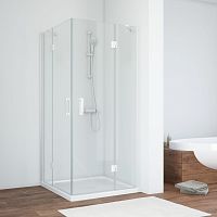 Душевой уголок Vegas Glass AFA 90 01 01 профиль белый, стекло прозрачное