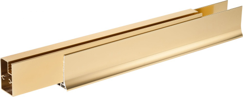 Душевая дверь в нишу Vegas Glass E2P 90 09 05 профиль золото, стекло бронза фото 5