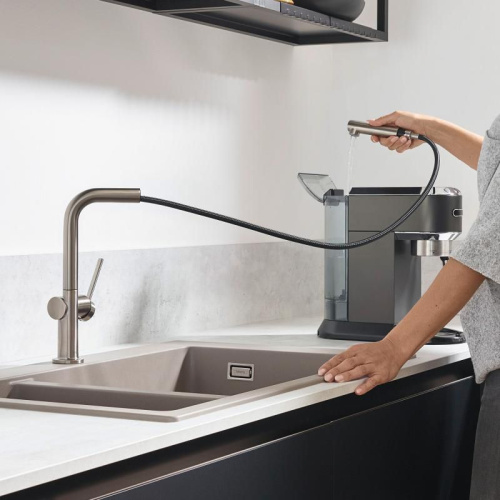 Смеситель Hansgrohe Talis M54 72808800 для кухонной мойки, сталь фото 3