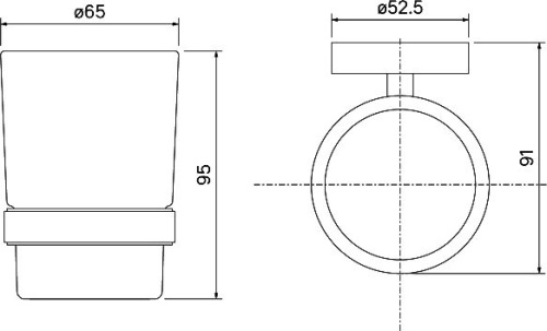 Стакан IDDIS Sena SENSSG1i45 матовое стекло фото 4