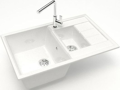 Мойка кухонная Marrbaxx Блонди Z210Q001 белый лед фото 2