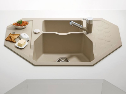 Мойка кухонная Alveus Sensual Granital 60 pebble фото 4