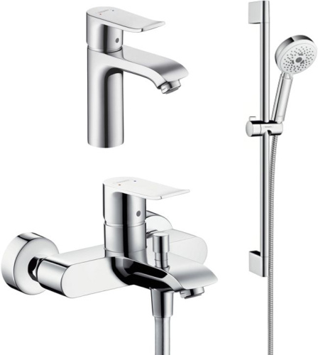 Душевой комплект Hansgrohe Metris 31480000 для ванны с душем фото 6