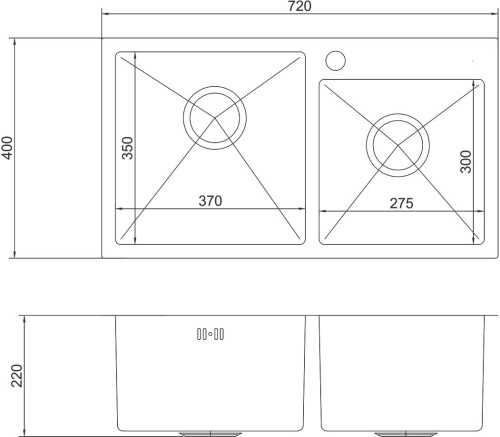 Мойка кухонная Mixline Pro 547240 сатин фото 2