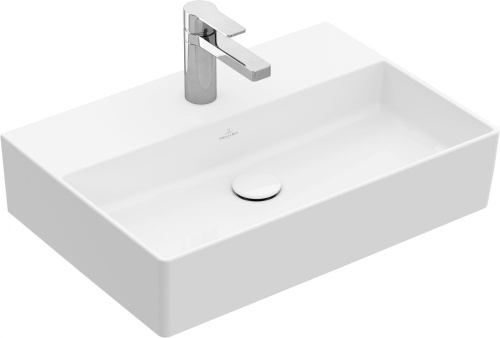 Раковина Villeroy & Boch Memento 4A226LRW stone white, ceramicplus, без перелива фото 5