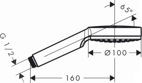 Душевая лейка Hansgrohe Crometta 1jet 26331400 фото 5