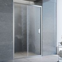 Душевая дверь в нишу Vegas Glass ZP 110 08 02 профиль глянцевый хром, стекло шиншилла