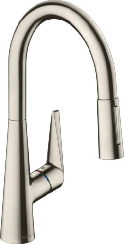 Смеситель Hansgrohe Talis M51 72813800 для кухонной мойки, сталь