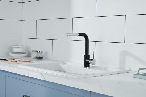 Смеситель Paulmark Kassel Ka214311-401 для кухонной мойки, антрацит фото 7
