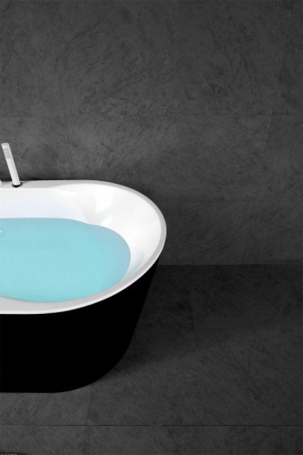 Акриловая ванна BelBagno BB200-1700-800-NERO 170x80 фото 3