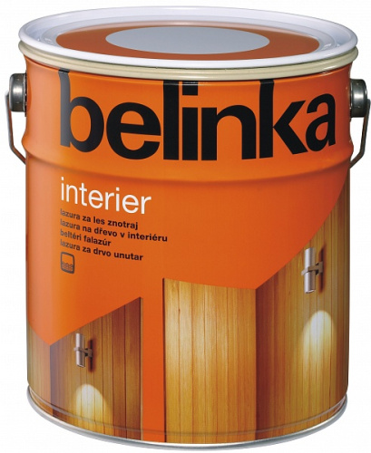 Belinka Interier Лазурное текстурное покрытие на водной основе 10 л цвет 75 магически – чёрный