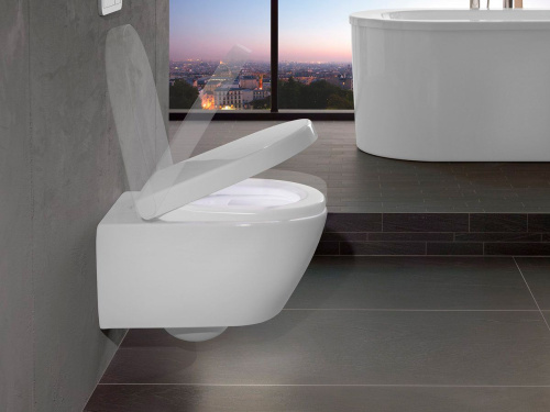 Унитаз подвесной Villeroy & Boch Finion 4664R0R1 alpin, ceramicplus фото 12
