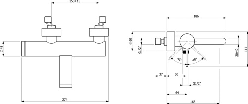 Душевой комплект Villeroy & Boch TVS1086000261 + TVW10610315161 + TVT10650115161 фото 4