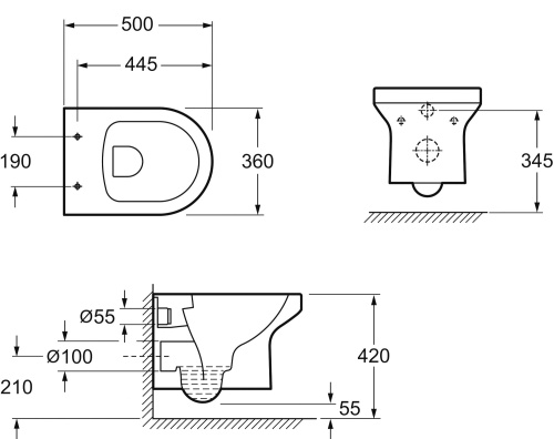 Комплект Унитаз подвесной Jacob Delafon Elite EDX114RU-00 безободковый + Инсталляция Ideal Standard ProSys Eco Frame 2.0 R0464AC фото 6