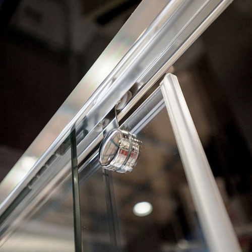 Шторка на ванну GuteWetter Slide Pearl GV-862 левая 110 см стекло бесцветное, профиль хром фото 9