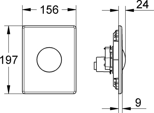 Кнопка смыва Grohe Skate 38573000 хром фото 5