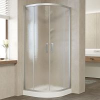 Душевой уголок Vegas Glass ZS 80 07 02 профиль матовый хром, стекло шиншилла