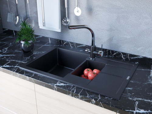 Смеситель Paulmark Es213011-BLMCR для кухонной мойки фото 2