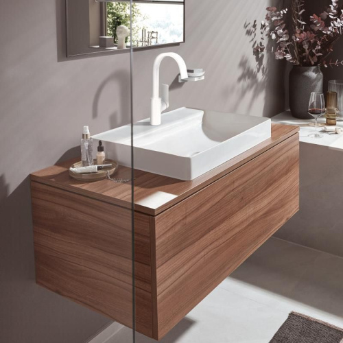 Смеситель Hansgrohe Vivenis 75032700 для раковины, матовый белый фото 3
