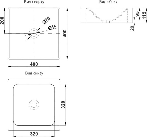 Раковина Melana A550-805 фото 4
