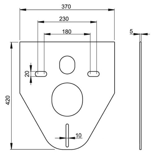 Комплект Унитаз подвесной Duravit D-code 45700900A1 безободковый + Система инсталляции для унитазов AlcaPlast Sadromodul AM101/1120-001 с белой кнопкой и шумоизоляцией + ершик фото 10